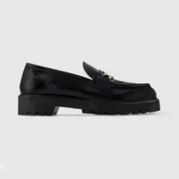 Louis Vuitton LV Women District Flat Loafer-Black 1AGXI3