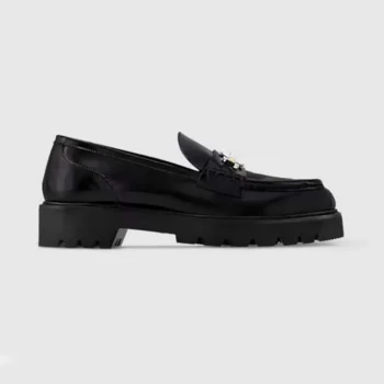 Louis Vuitton LV Women District Flat Loafer-Black 1AGXI3