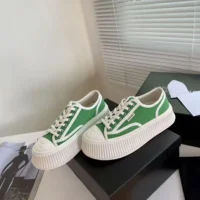 Chanel Women Thick Soled Sneaker-Green