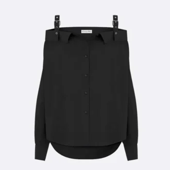 Dior Women Blouse Black Cotton Poplin 521B85A3356_X9000
