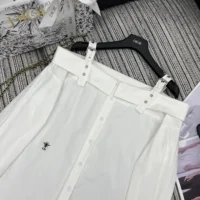 Dior Women Blouse White Cotton Poplin 521B85A3356_X0100