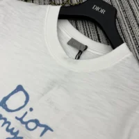 Dior Women DIOR AND HYLTON NEL T-Shirt Relaxed Fit White Cotton Jersey