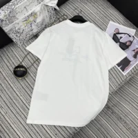 Dior Women DIOR AND HYLTON NEL T-Shirt Relaxed Fit White Cotton Jersey