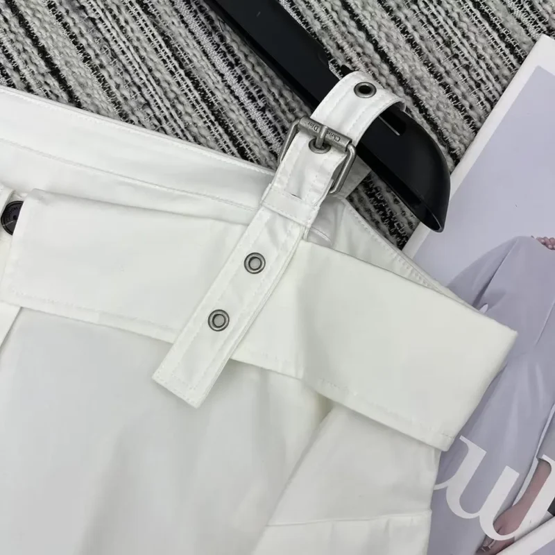 Dior Women Shirtdress White Lightweight Cotton and Silk Poplin