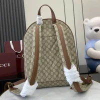Gucci Unisex GG Emblem Medium Backpack-Brown 821159FAED39786