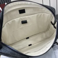 Gucci Unisex GG Emblem Medium Briefcase-Gray 821149FAED41000