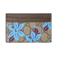 Gucci Unisex GG Printed Card Case Wallet-841149FAE0D9846