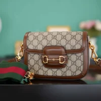 Gucci Unisex Horsebit 1955 Small Shoulder Bag 658574HUHHG8565