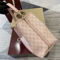 Gucci Women G Rmblem Mini Bucket Bag-Light Pink 815118FAD6L8459