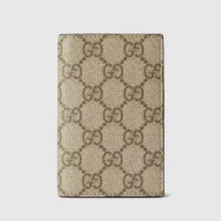 Gucci Women GG Emblem Bi Fold Card Case-Brown 821209FAED09786