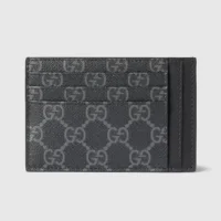 Gucci Women GG Emblem Card Case-Gray 821208FAD6M1000