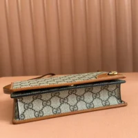 Gucci Women GG Emblem Mini Shoulder Bag-Brown 820688FAD6L9758
