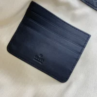 Gucci Women GG Emblem Small Business Case-Black 821156FAD6M1000