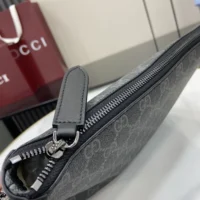 Gucci Women GG Emblem Small Business Case-Black 821156FAD6M1000