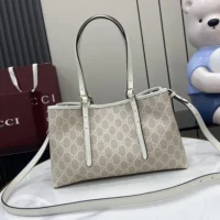 Gucci Women GG Emblem Small Tote Bag 815214FAD6L9641