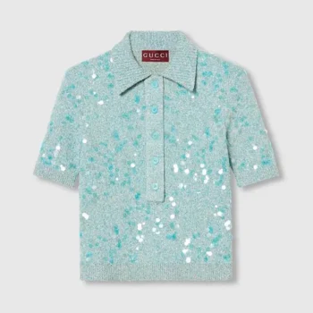 Gucci Women Tweed Blend Polo Top 798148XKD804986