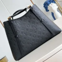 Louis Vuitton LV Women Babylone Tote MM in Cowhide-leather Trim-Black M47185
