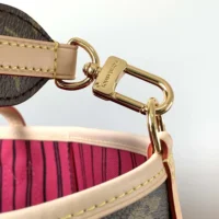Louis Vuitton LV Women Neverfull Bandoulière Inside Out MM-Pink M12257