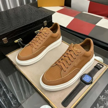 Louis Vuitton Men Beverly Hills Sneaker-Moka Brown 1AD9UI