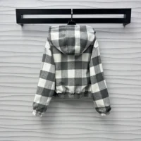 Louis Vuitton Men Double Face Check Zip-Up Jacket 1AGPEP