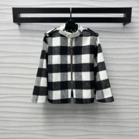 Louis Vuitton Women Double Face Check Cape 1AGPE9