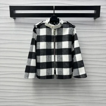 Louis Vuitton Women Double Face Check Cape 1AGPE9