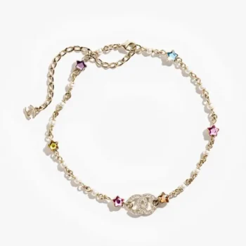 Chanel Women Choker Metal Glass Pearls Strass ABF193