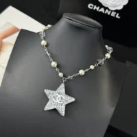 Chanel Women Necklace Metal Resin Glass Pearls ABF128