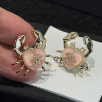 Chanel Women Stud Earrings Metal Glass Resin Strass ABF075