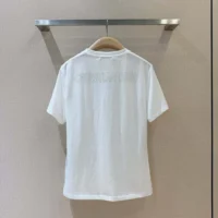 Dior Men T-Shirt White Cotton and Linen Jersey with Black Dior Cabinet de Curiosités Motif