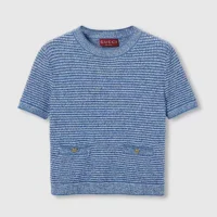 Gucci Women Fine Cotton Crewneck Top 818647XKENS4179
