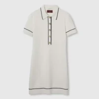 Gucci Women Fine Wool Polo Dress 813816XKEHH9034