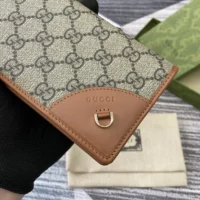 Gucci Women GG Emblem Continental Wallet-Brown 821802FAD6L9758