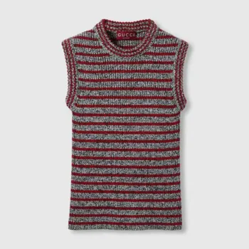 Gucci Women Wool Cotton Crewneck Top 813830XKEI19971