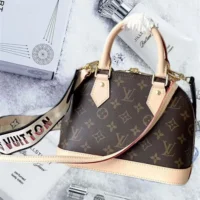 Louis Vuitton LV Women Alma BB Monogram Coated Canvas-Brown M46990