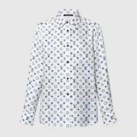 Louis Vuitton LV Women Aquarelle Monogram Silk Shirt 1AHGW8