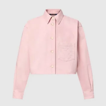 Louis Vuitton LV Women Cropped Denim Shirt-Light Pink 1AHHT1