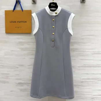 Louis Vuitton LV Women Technical Jersey Color-Block Dress 1AGNPX