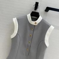 Louis Vuitton LV Women Technical Jersey Color-Block Peplum Top