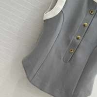 Louis Vuitton LV Women Technical Jersey Color-Block Peplum Top