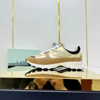 Chanel Women Sneakers Laminated Calfskin Suede Calfskin-Light Gold G46609