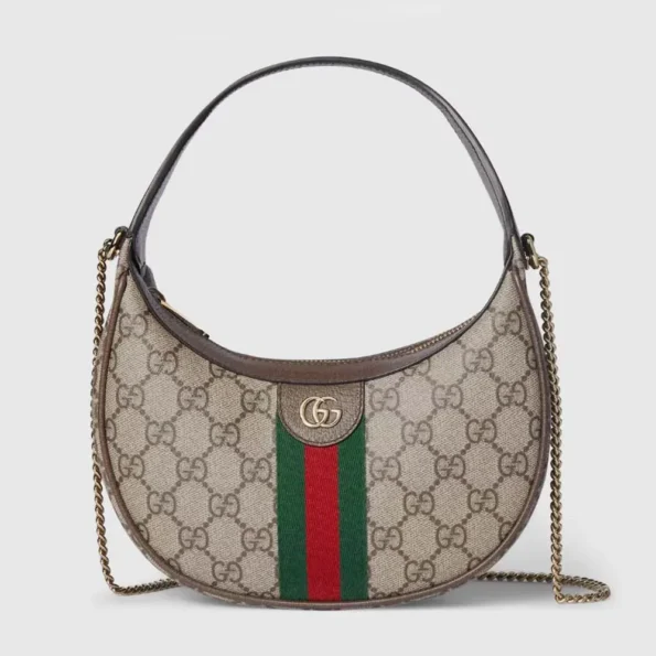 Gucci Women Ophidia Small Shoulder Bag-Brown 838463