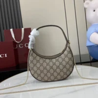 Gucci Women Ophidia Small Shoulder Bag-Brown 838463