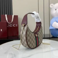 Gucci Women Ophidia Small Shoulder Bag-Maroon 838463