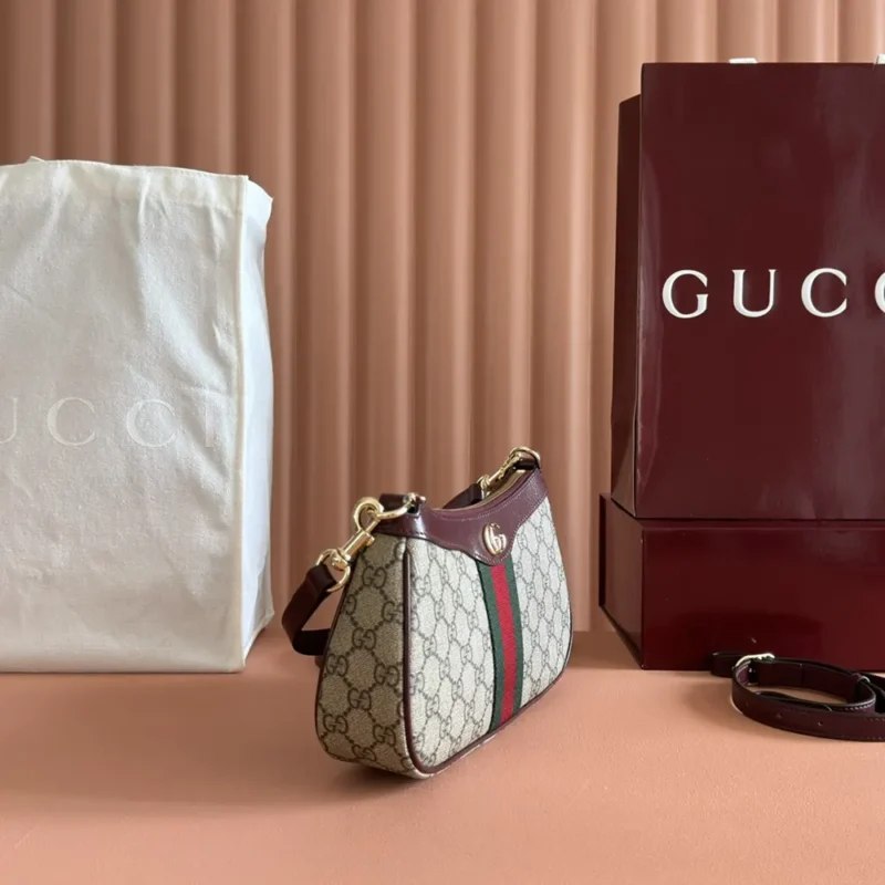 Gucci Women Ophidia Small Shoulder Bag-Maroon 841341