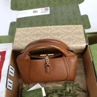 Gucci Women Softbit Medium Top Handle Bag-Brown ‎837467