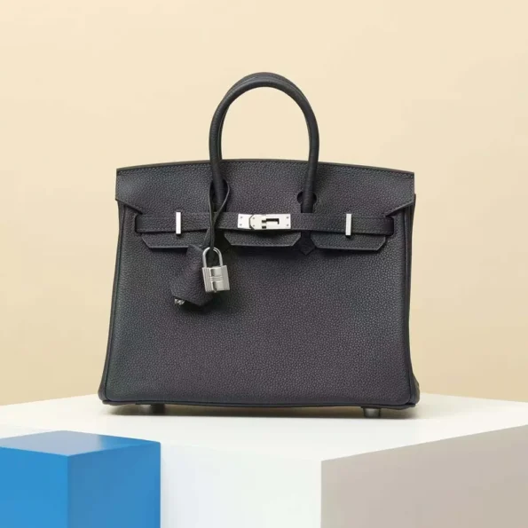 Hermes Birkin 30 Bag in Epsom Leather with Gold Hardware-Black/Silver