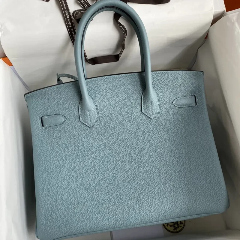 Hermes Birkin 30 Bag in Epsom Leather with Gold Hardware-Blue/Gold