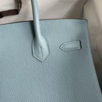 Hermes Birkin 30 Bag in Epsom Leather with Gold Hardware-Blue/Gold