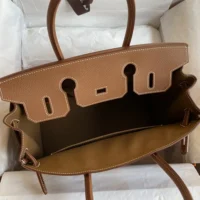 Hermes Birkin 30 Bag in Epsom Leather with Gold Hardware-Brown/Gold
